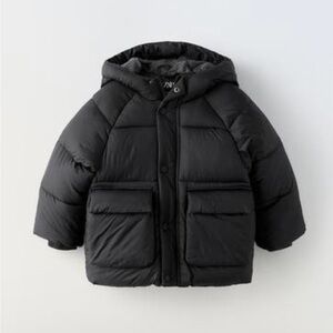 ZARA Kids Black Puffer Jacket